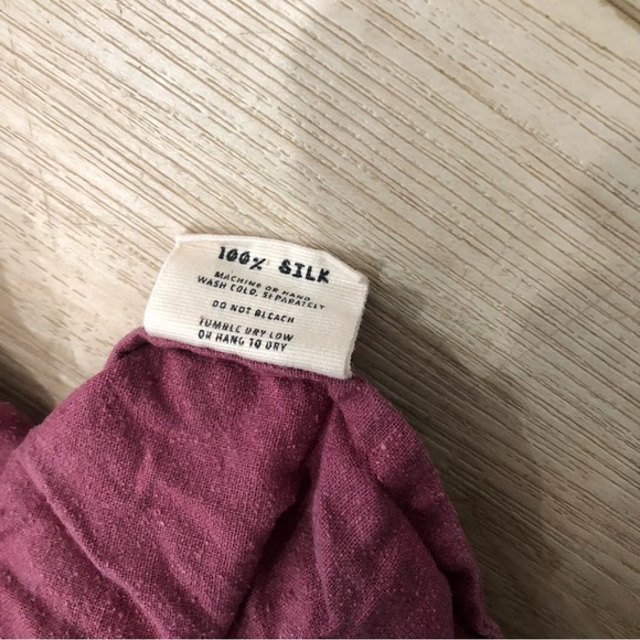 Jamie and the Jones raw silk T tee, size small - Picture 4 of 5